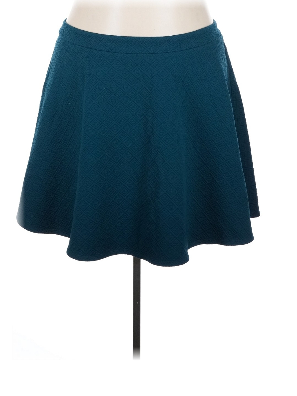 Torrid Teal Textured Fit/flare Skater Skirt 28 NwT